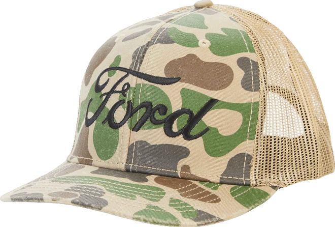 Ford Mens Water Camo Mesh Snapback Trucker Hat Bealls Florida