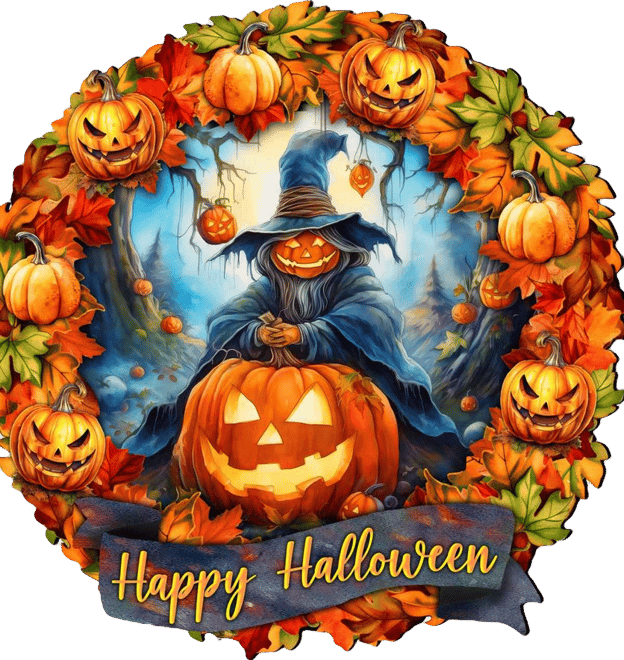 Halloween Wreath Door Hanger