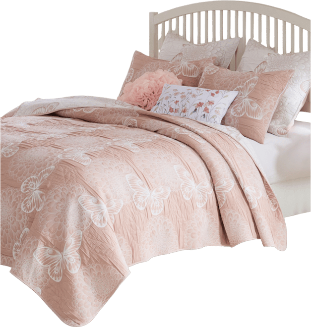Mariposa Dahlia Matelasse 2-Pc. Coverlet Set, Twin