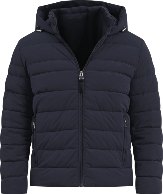 Men's Dressy Hooded Stretch Packable Jacket