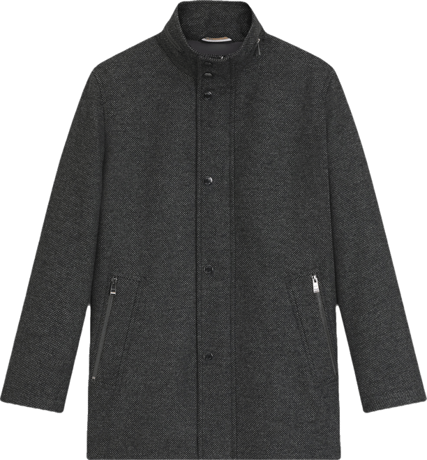 Boss by  Men's Relaxed-Fit Wool-Blend Coat