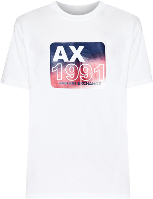 Men's Grid Box "A X 1991" Badge Graphic T-Shirt