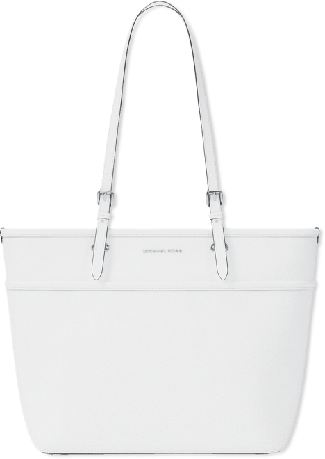 Michael  Medium Leather Top Zip Pocket Tote