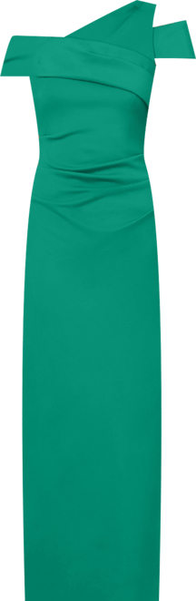 Women's Asymmetrical Ruched Gown