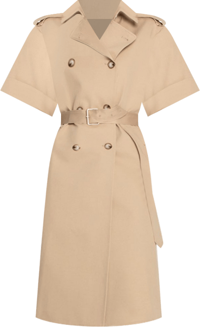 Dust & Daring Short Sleeve Trench Style Dress