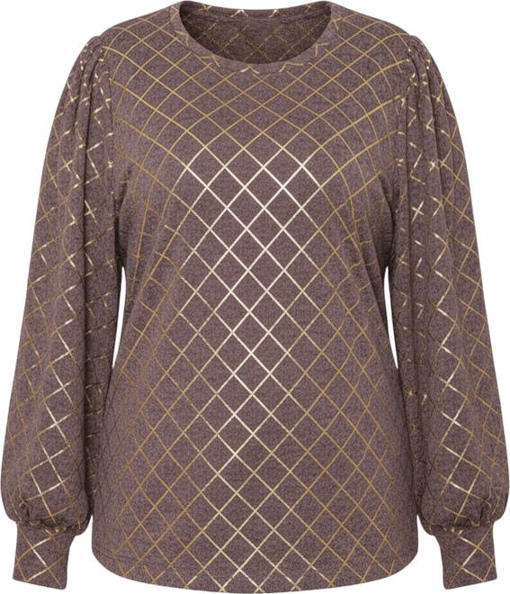 Petite Bishop Sleeve Pullover Top