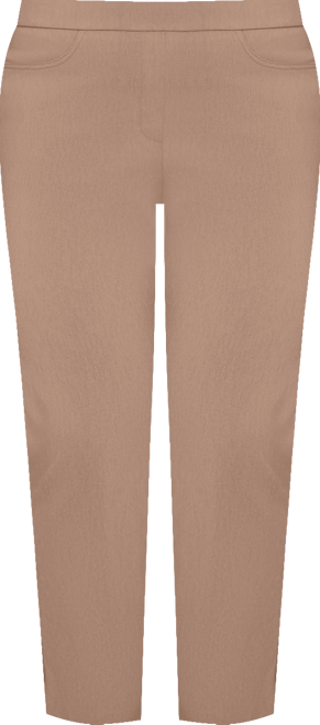 Plus Size Vienna Smooth Front Easy Fit Short Length Pant