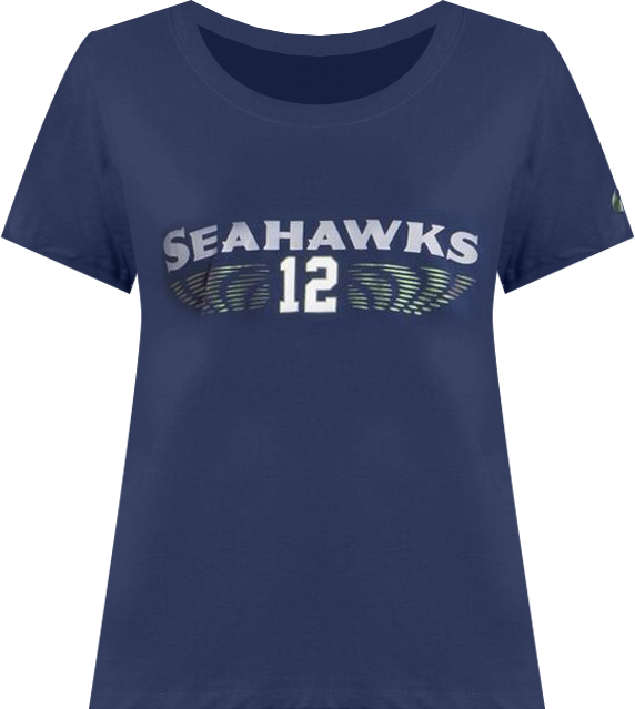 Women's College Navy Seattle Seahawks 2025 Rivalries Collection Slub Dri-fit T-Shirt