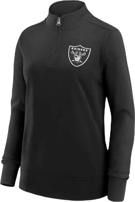 Women's Black Las Vegas Raiders Velocity Quarter-Zip Jacket