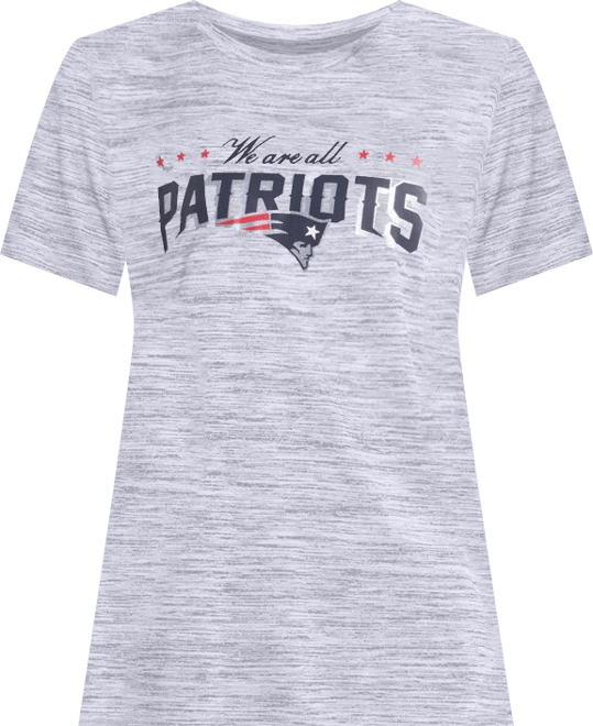 Women's Silver New England Patriots 2025 Rivalries Collection Sideline Velocity Dri-fit T-Shirt