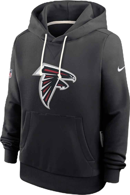 Women's Black Atlanta Falcons Sideline Standard Issue&nbsp;Initial Home&nbsp;Dri-fit Hoodie
