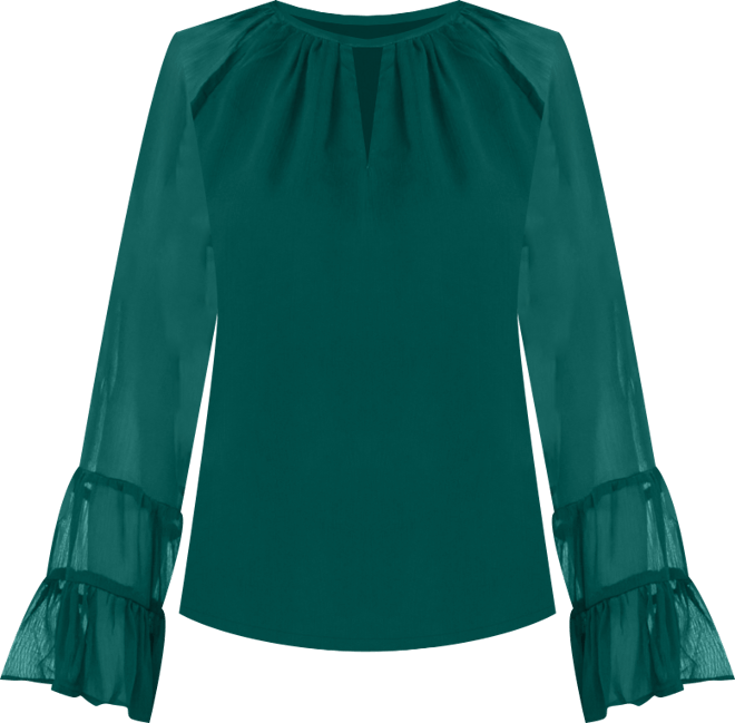 Women's Tiered Flowy Long Sleeve Top