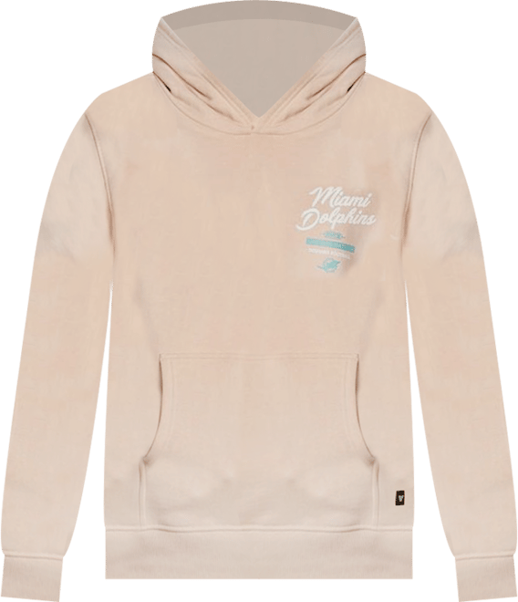 Men's and Women's Cream Miami Dolphins Fleece Pullover Hoodie