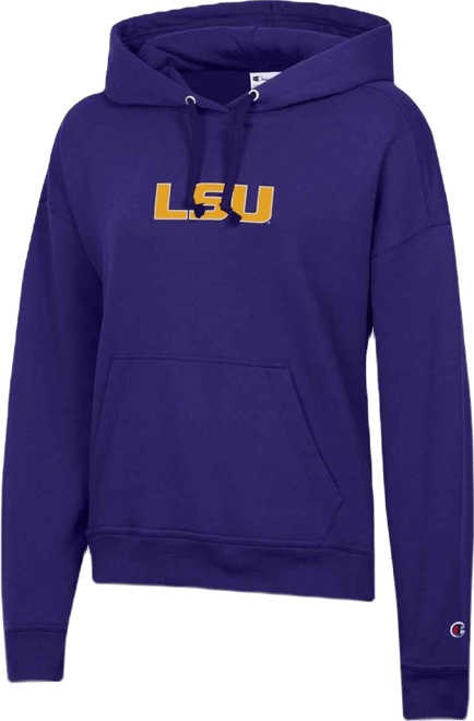 Women's Purple Lsu Tigers Powerblend Fleece Hoodie