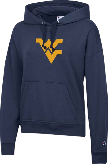 Women's Navy West Virginia Mountaineers Powerblend Fleece Hoodie