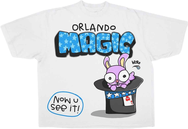 Men's and Women's Cream Orlando Magic Trick Premium Vintage Boxy T-Shirt