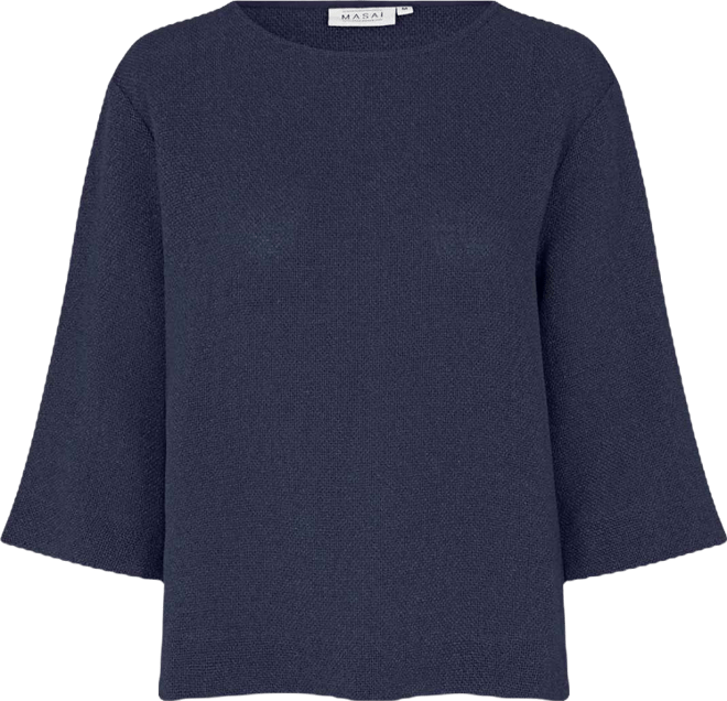 Women's MaDarmi 3/4 Sleeve Round Neck Top