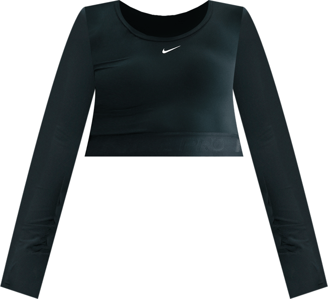 Nike Pro Women's Dri-FIT Cropped Long-Sleeve Top