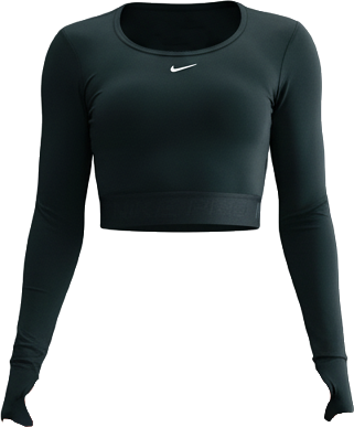 Nike Pro Playera de manga larga Dri-FIT cropped para mujer