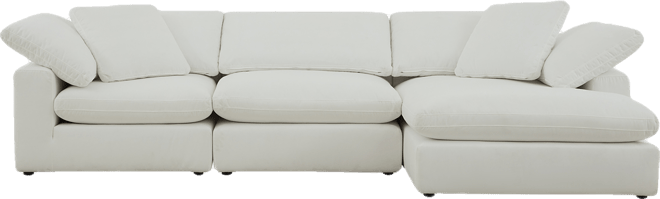 Fog 3-Pc. Fabric Chaise Sectional Sofa Set