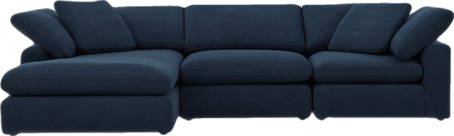 Fog 3-Pc. Fabric Chaise Sectional Sofa Set