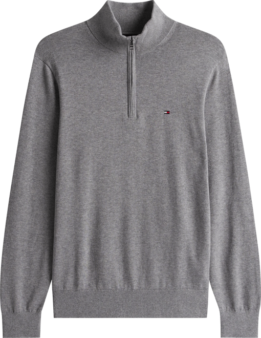 Men's Essential Quarter-Zip Pullover Knit Sweater