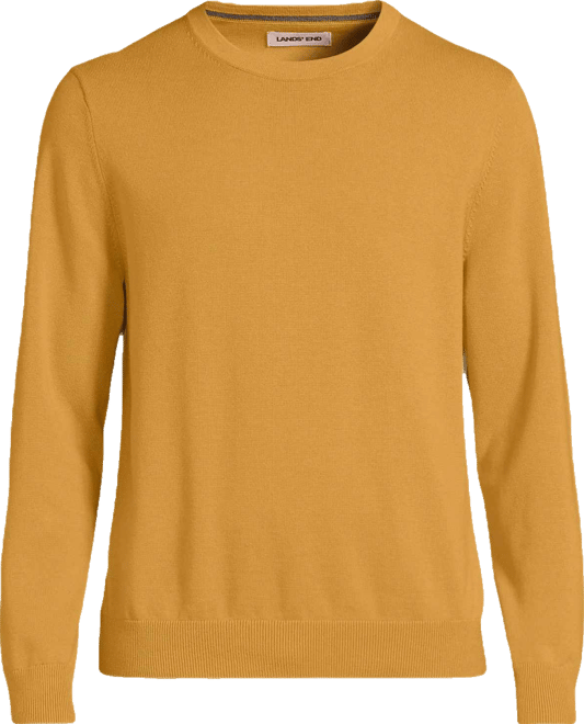 Men's Fine Gauge Cotton Crew Neck Sweater