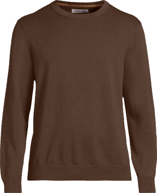 Men's Fine Gauge Cotton Crew Neck Sweater