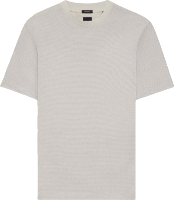 Boss by  Men's Micro Pattern Mercerized-Cotton T-Shirt