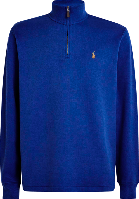 Men's Estate-Rib Cotton Quarter-Zip Pullover