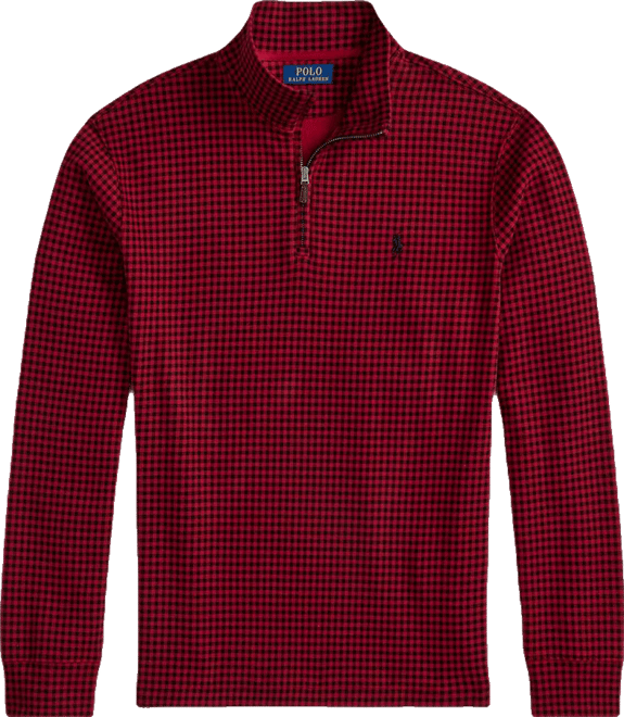 Men's Estate-Rib Cotton Quarter-Zip Pullover