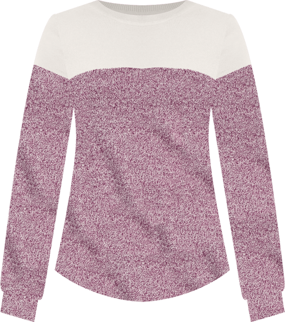 Women's Crewneck Cotton Colorblocked Sweater, Created for Macy's