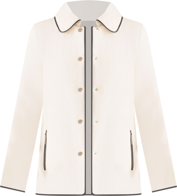 Women's Quilted Snap Front Long Sleeve Jacket