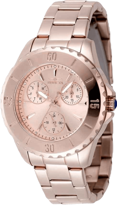 Women's 48403 Angel Quartz Chronograph Rose Gold Dial Watch