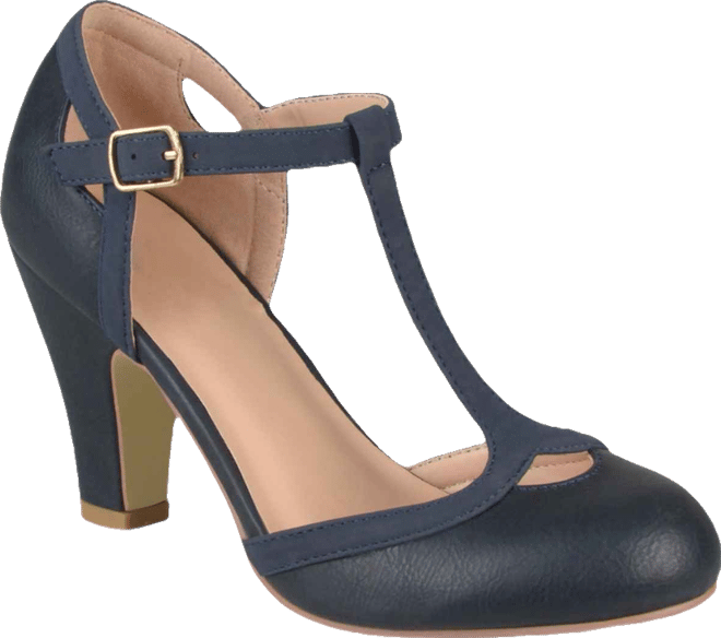 Women's Olina T Strap Round Toe Pumps