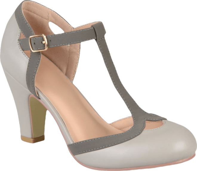 Women's Olina T Strap Round Toe Pumps