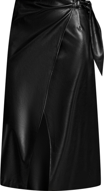 Women's Go Big Black Midi Skirt