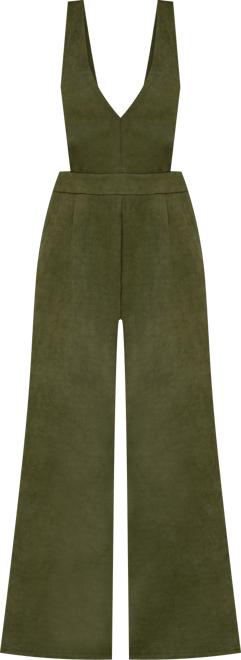 Women's V Neck Wide Leg Jumpsuit