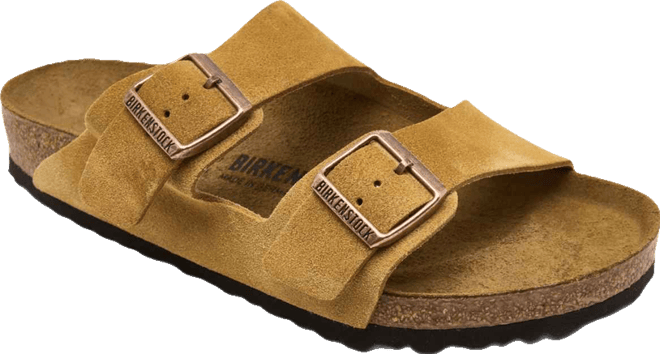 Men's Arizona Suede Leather Soft Footbed Casual Sandals from Finish Line