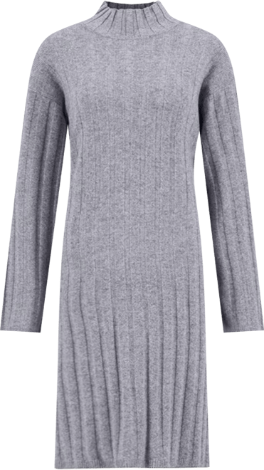 Women's Funnel Neck Midi Dress