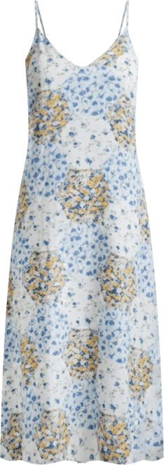 Women's Rosie V-Neck Patchwork Print Slip Nightgown