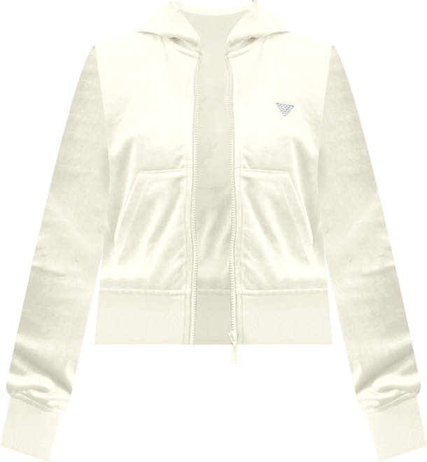 Women's Couture Cropped Velour Hoodie