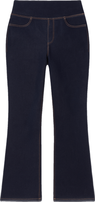 Women's Within Flex-Fit Pull-On Bootcut Gap-Free Stretch Denim Jeans