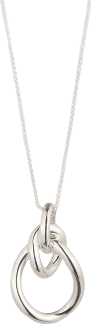 Silver-Tone Slider Pendant Necklace