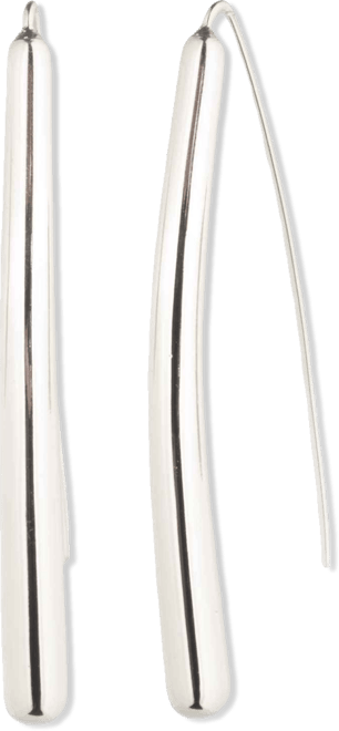 Silver-Tone Sculptural Threader Earrings (also in Gold-Tone)