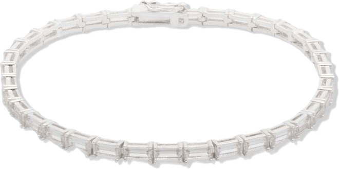 Cubic Zirconia Baguette Flex Bracelet