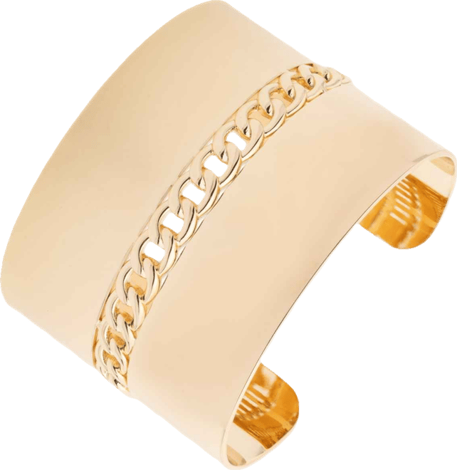 Gold-Tone Statement Cuff Bracelet
