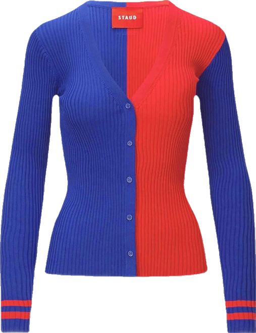 Women's Royal/Red New York Giants Cargo Sweater