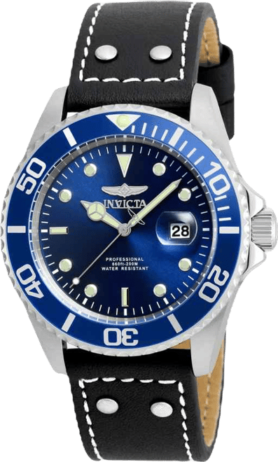 Men's 22068 Pro Diver Quartz 3 Hand Blue Dial Watch