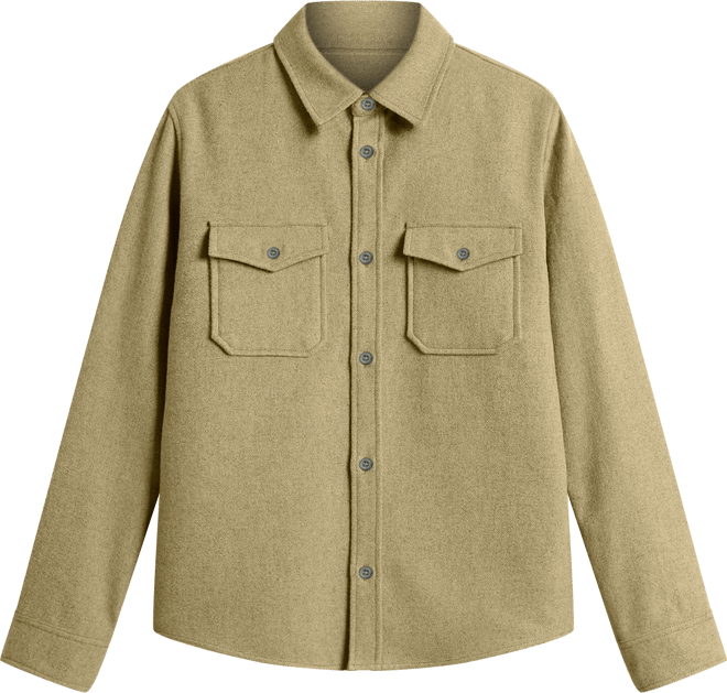 Men's Sueded Tundra Fleece Shirt Jacket